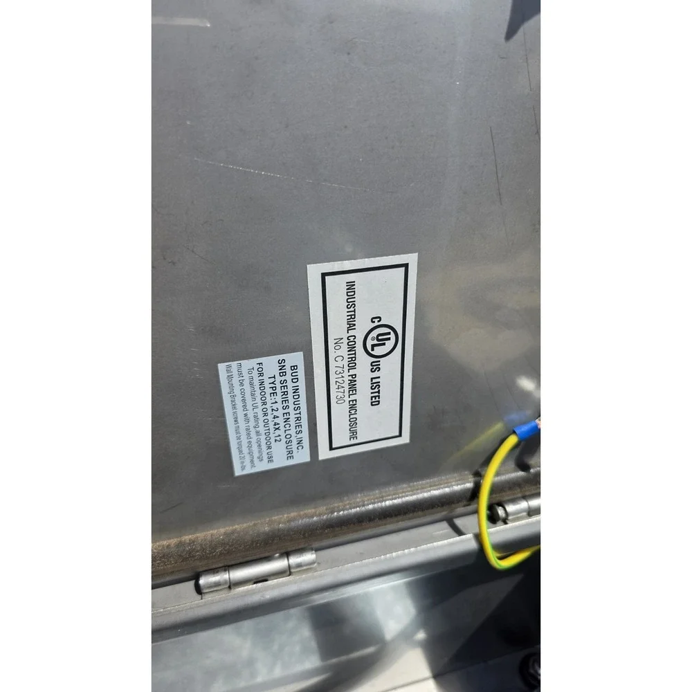 Electronics box. Stainless steel, size 16x12x8, used.